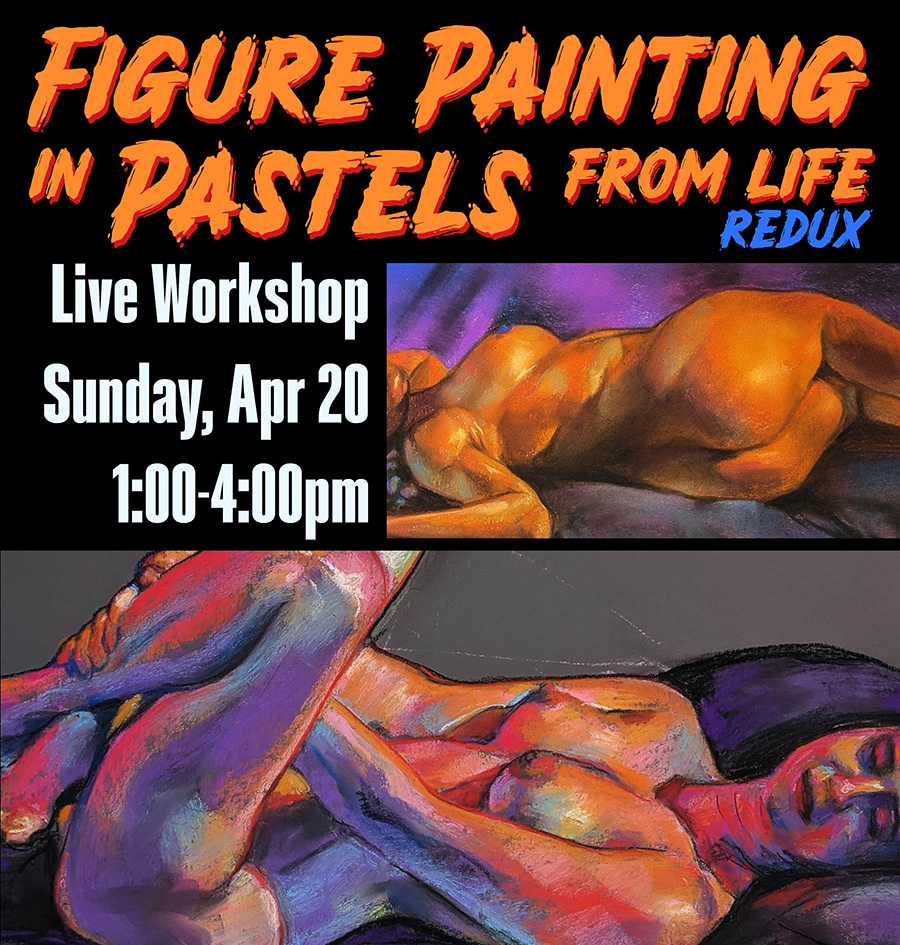 pastel painting the figure